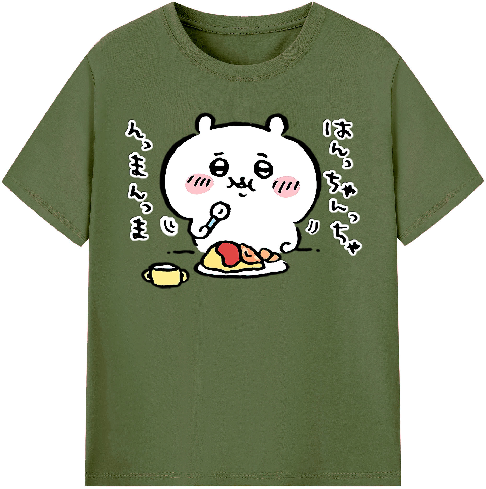 （画像用） ちいかわ ちいかわ Chii-kawa chiikawa 綿100％半袖Tシャツ（フロントプリント）